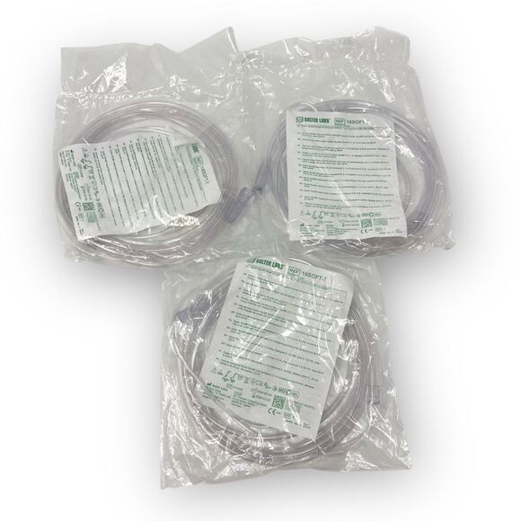 16SOFT-7 Nasal Cannula Soft 7Ft Oxygen Supply Tubing Sealed Lot of 3 - Picture 1 of 3